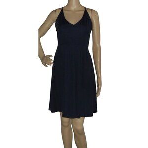 Halife Dress Womens Size Large Dark Purple cami v-neck knee length